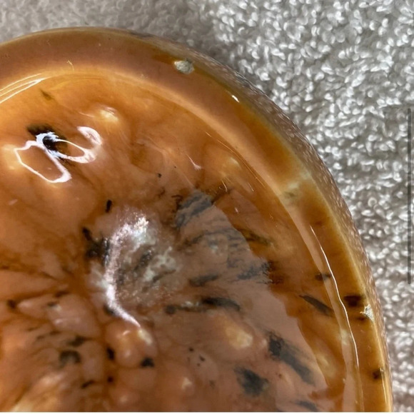 Vintage MCM Glazed Art  Ceramic Pottery Ashtray Trinket Dish - Picture 4 of 14